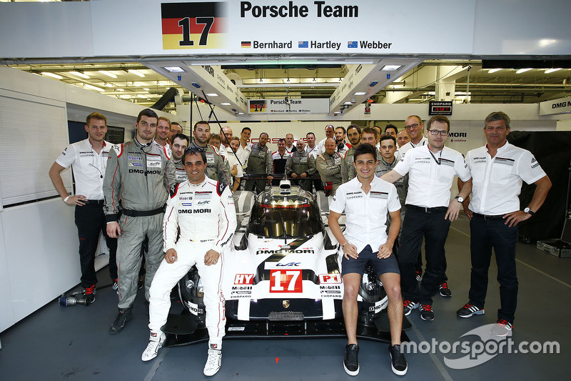 Mitch Evans ve Juan Pablo Montoya, Porsche Takımı