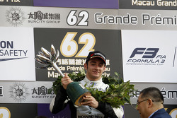 Podium: second place Charles Leclerc, Van Amersfoort Racing