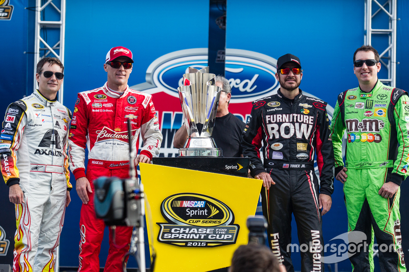 NASCAR-Finalteilnehmer 2015: Jeff Gordon, Kevin Harvick, Martin Truex Jr., Kyle Busch