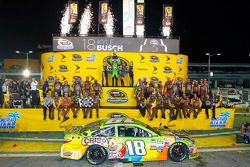 Championship Victory lane: 2015 NASCAR Spring Cup Champion Kyle Busch, Joe Gibbs Racing