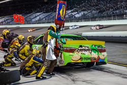 Pit stop for Kyle Busch, Joe Gibbs Racing Toyota