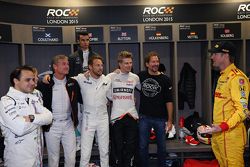 Felipe Massa, David Coulthard, Pascal Wehrlein, Jenson Button, Nico Hulkenberg, le fondateur de la ROC Fredrik Johnsson, Ryan Hunter-Reay