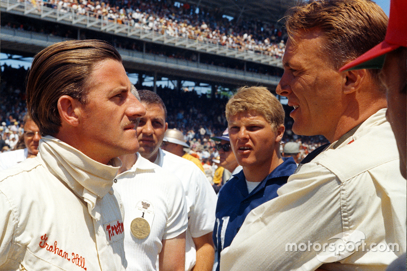 Sieger Graham Hill mit Dan Gurney