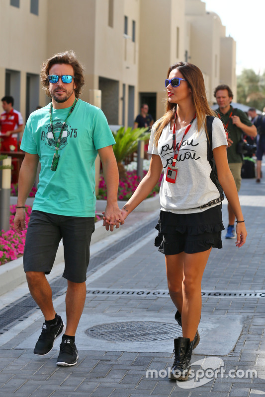 Fernando Alonso mit Lara Alvarez