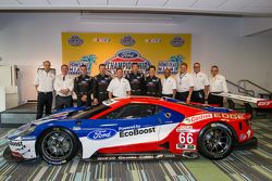 Chip Ganassi Racing Ford GTLM drivers for IMSA and Le Mans: Dirk Müller, Joey Hand, Richard Westbroo