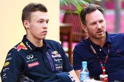 Daniil Kvyat, Red Bull Racing met Christian Horner, Red Bull Racing-teambaas