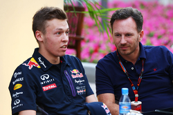 Даниил Квят, Red Bull Racing и Кристиан Хорнер, руководитель команды Red Bull Racing