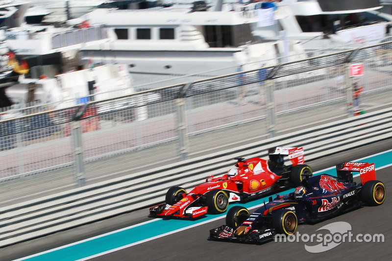 Max Verstappen, Scuderia Toro Rosso STR10, Sebastian Vettel, Ferrari SF15-T