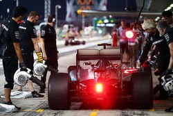 Nico Rosberg, Mercedes AMG F1 W06 dans les stands