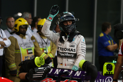 Polesitter Nico Rosberg, Mercedes AMG F1 Team