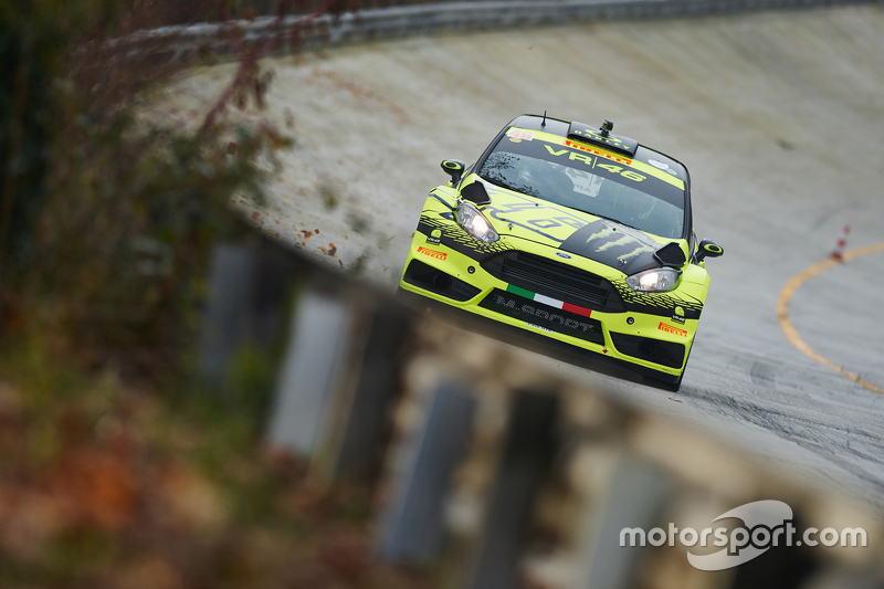 Valentino Rossi und Carlo Cassina, Ford Fiesta