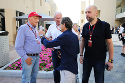 Niki Lauda, Mercedes Non-Executive Chairman; Dr Helmut Marko, Red Bull Motorsport Consultant; Alain