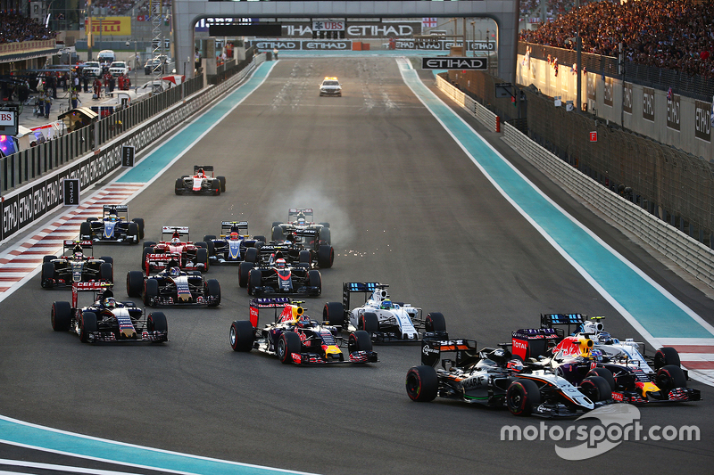 Largada do GP de Abu Dhabi