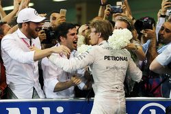 Race winner Nico Rosberg, Mercedes AMG F1 celebrates in parc ferme