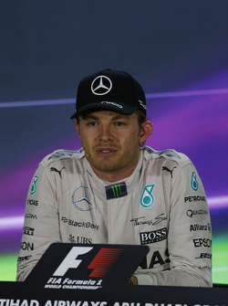 Race winner Nico Rosberg, Mercedes AMG F1 in the FIA Press Conference