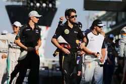 Romain Grosjean, Lotus F1 Team on the drivers parade
