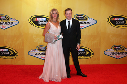 Matt Kenseth, Joe Gibbs Racing Toyota with wife Katie
