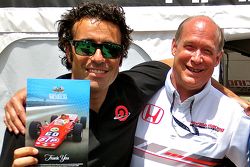 T.E. McHale with Dario Franchitti