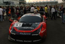 #11 Kessel Racing Ferrari 458 Italia: Davide Rigon, Andrea Piccini, Michael Broniszewski