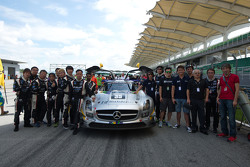 #35 Team AAI Mercedes SLS AMG GT3: Han-Chen Chen, Nobuteru Taniguchi, Hiroki Yoshimoto, Tatsuya Tani