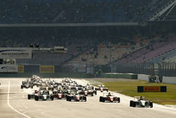 Marvin Dienst, HTP Junior Team, leads the ADAC F4 field at Hockenheim