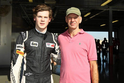 Harrison Newey and Adrian Newey