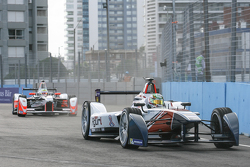 Nathanael Berthon, Team Aguri and Bruno Senna, Mahindra Racing Formula E Team