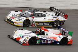 #54 CORE autosport Oreca FLM09: Jon Bennett, Colin Braun, Mark Wilkins, Martin Plowman, #5 Action Express Racing Corvette DP: Joao Barbosa, Christian Fittipaldi, Filipe Albuquerque, Scott Pruett