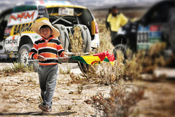 Un joven fan boliviano