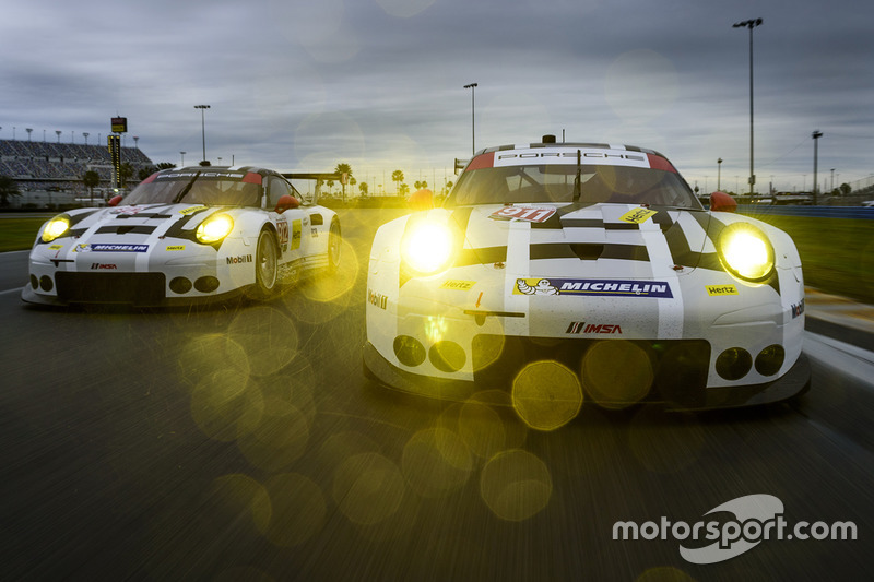 #911 Porsche Team North America Porsche 911 RSR: Nick Tandy, Patrick Pilet, Kevin Estre, #912 Porsche Team North America Porsche 911 RSR: Michael Christensen, Earl Bamber, Frédéric Makowiecki