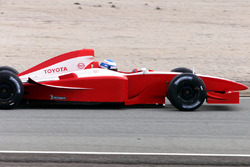 First lap of Toyota Formula One car driven by Mika Salo