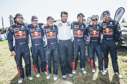 Peugeot Sport drivers with Bruno Famin