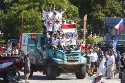 Les vainqueurs chez les camions #501 Iveco : Gerard de Rooy, Moises Torrallardona, Darek Rodewald