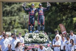 Les seconds chez les autos Nasser Al-Attiyah et Matthieu Baumel