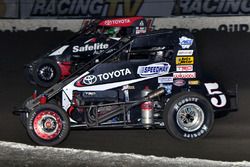 Rico Abreu and Jerry Coons Jr. fight in the early part of the feature