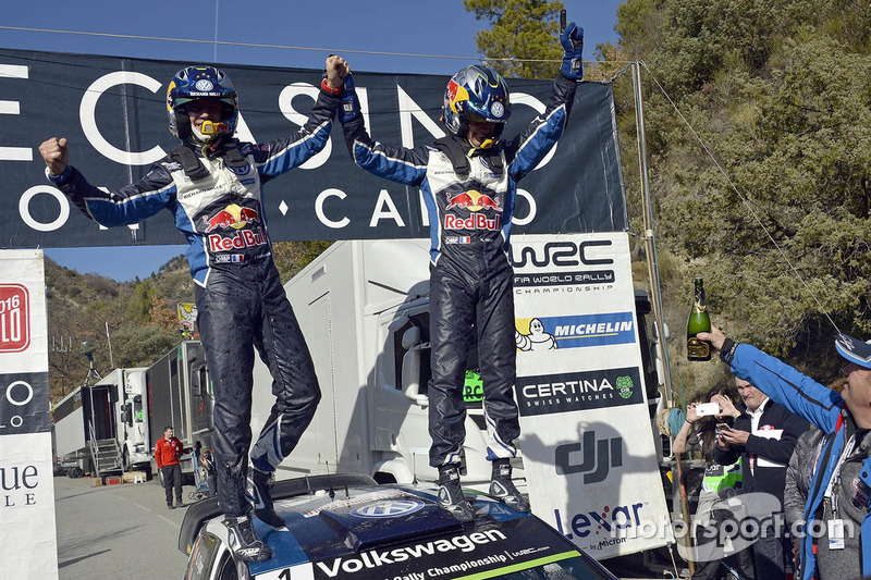 I vincitori Sébastien Ogier, Julien Ingrassia, Volkswagen Polo WRC, Volkswagen Motorsport