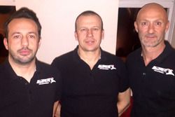 Renaud Derlot, Olivier Panis et Fabien Barthez