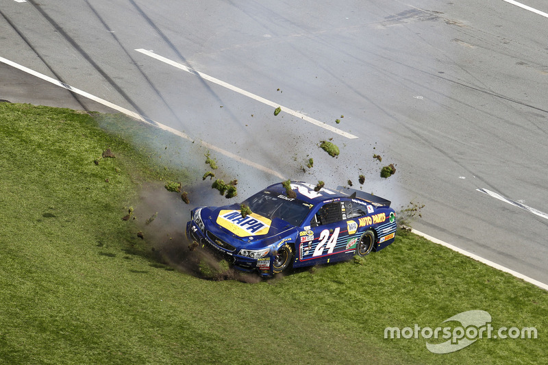 Choque: Chase Elliott, Hendrick Motorsports Chevrolet