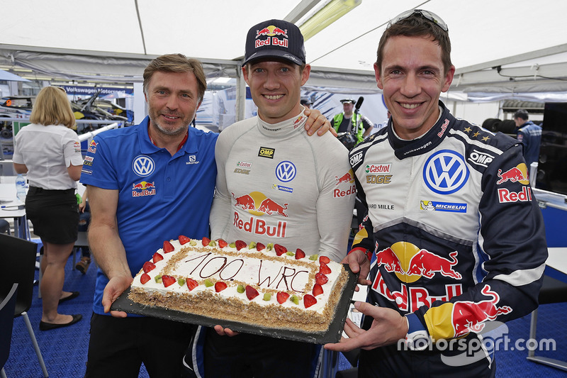 Себастьян Ож'є, Жульен Інграссіа, Volkswagen Polo WRC, Volkswagen Motorsport святкує соте ралі в рамках WRC