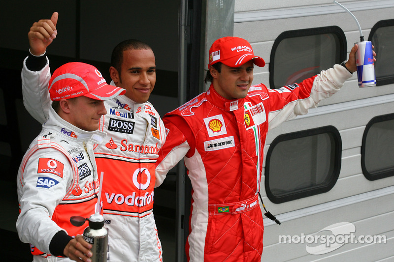 Pole: Kazanan Lewis Hamilton ve Felipe Massa ve Heikki Kovalainen