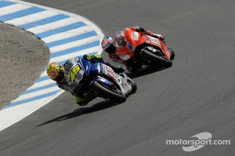 Valentino Rossi y Casey Stoner