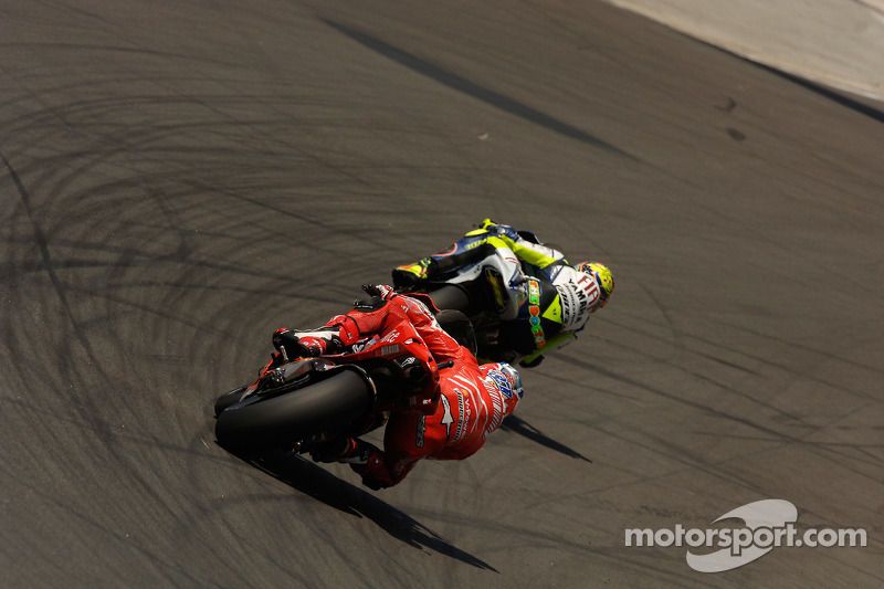Valentino Rossi y Casey Stoner