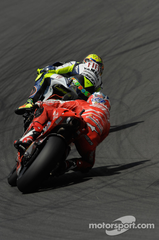 Valentino Rossi y Casey Stoner