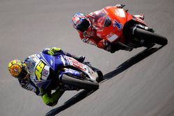 Valentino Rossi and Casey Stoner