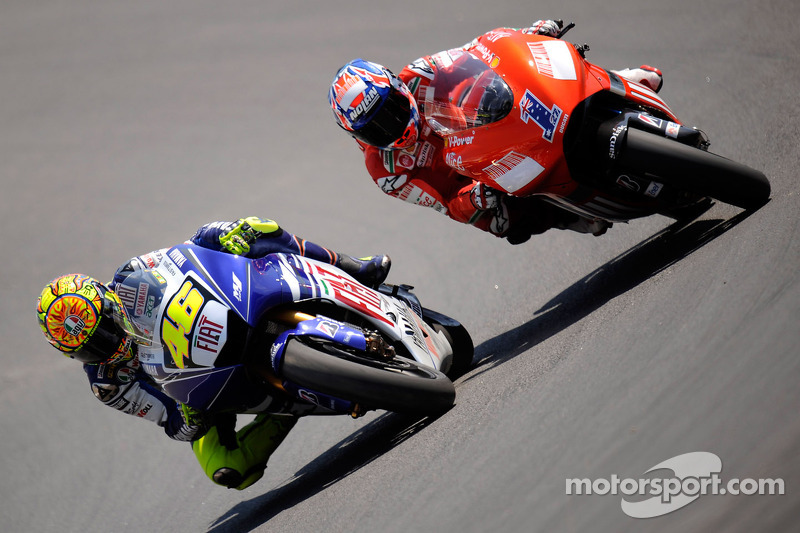 Valentino Rossi en Casey Stoner