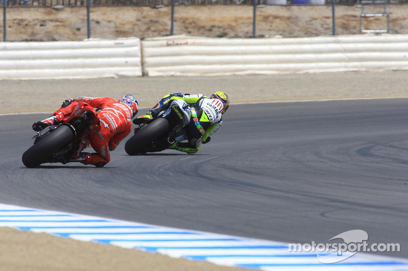 Valentino Rossi y Casey Stoner