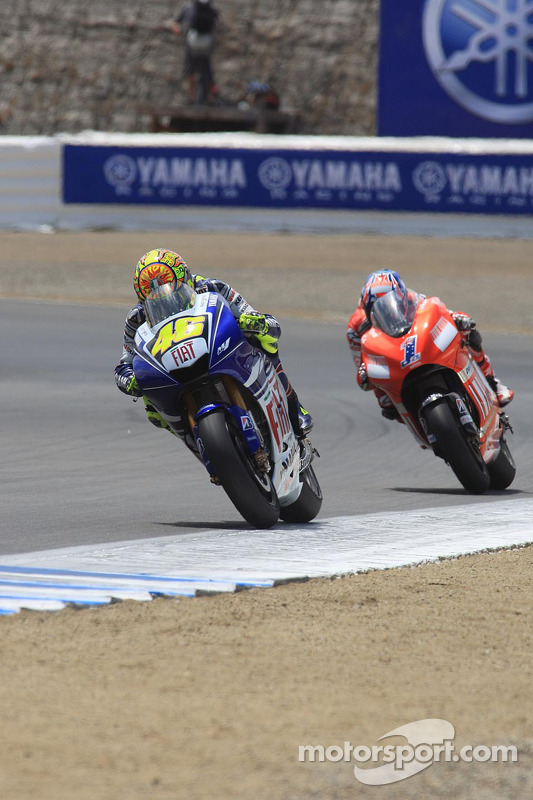 Valentino Rossi y Casey Stoner