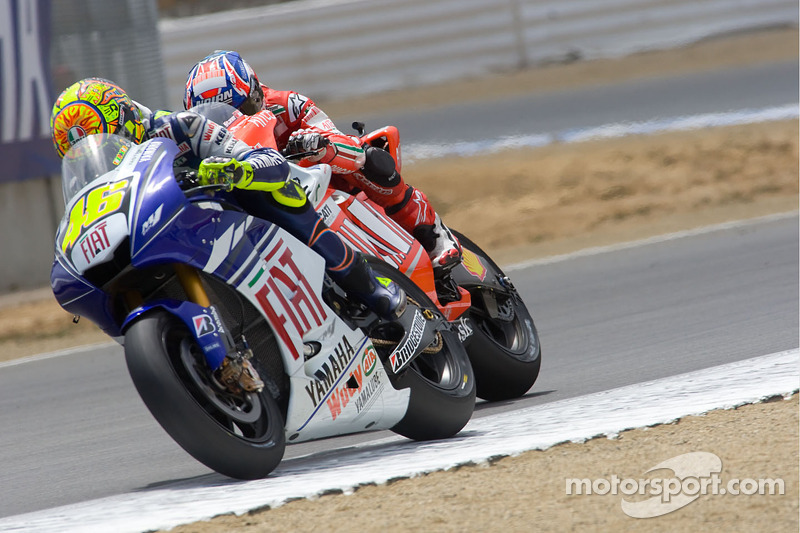Valentino Rossi y Casey Stoner
