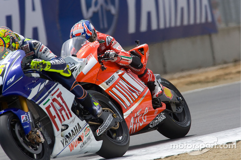 Valentino Rossi y Casey Stoner