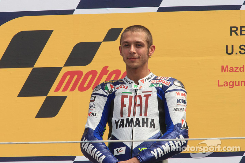 Podio: ganador de la carrera Valentino Rossi